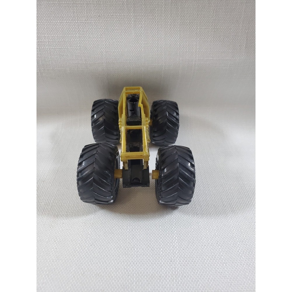 2 Hot Wheels Monster Truck Chassis Gold + Clear Green Skeleton Frame Loose-PARTS - Picture 4 of 13